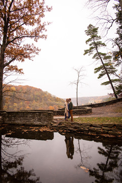 fall in Letchworth couples engagement photo shoot