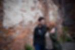 candid cobblestone district Buffalo couples photo shoot engagement session