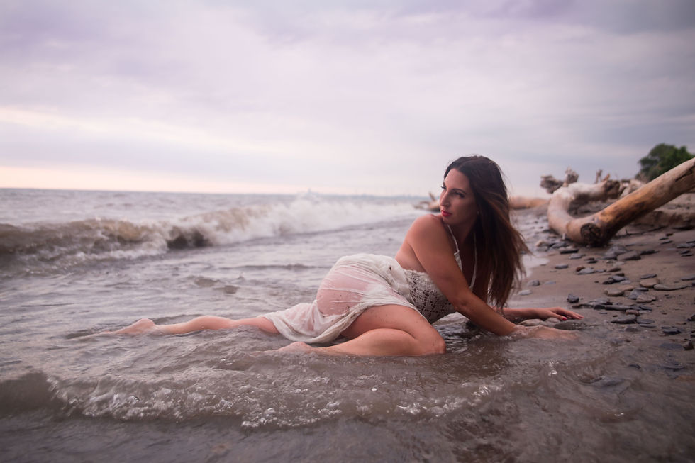 hamburg beach new york Beach Babe boudoir session lake erie
