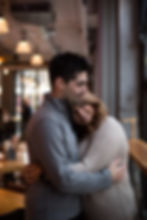 intimate cobblestone district Buffalo Labatt Brew House bar engagement session 