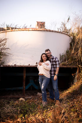 Silo City Buffalo couples engagement photo shoot