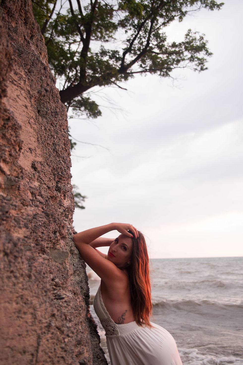 hamburg beach new york Beach Babe boudoir session lake erie