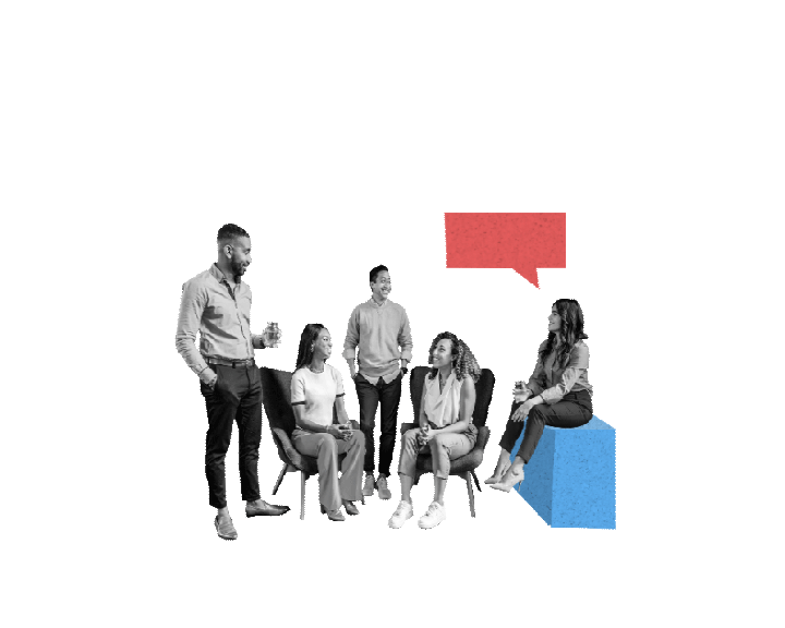 This illustration shows connection. Jackie unpacks the future of leadership and how the world of work is changing.
