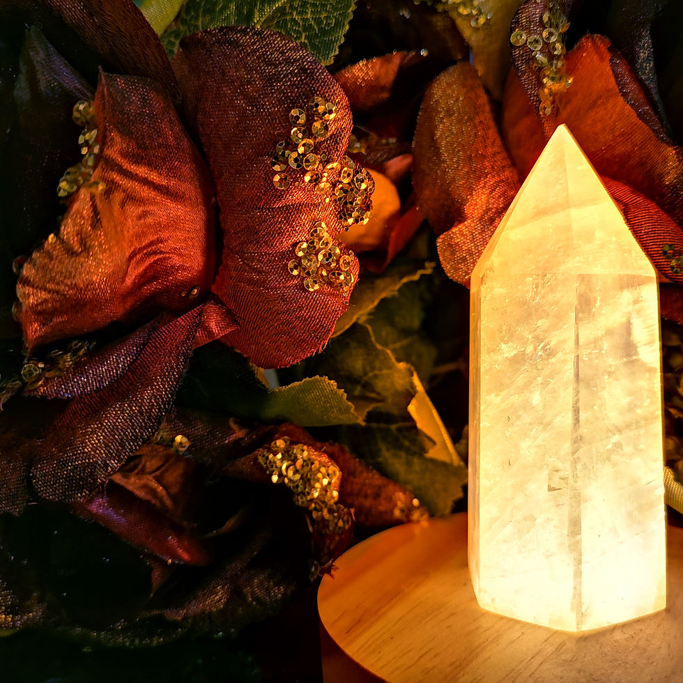 Honey Calcite Lamp (P1)