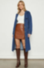 Thumbnail: Long Line Denim Coat