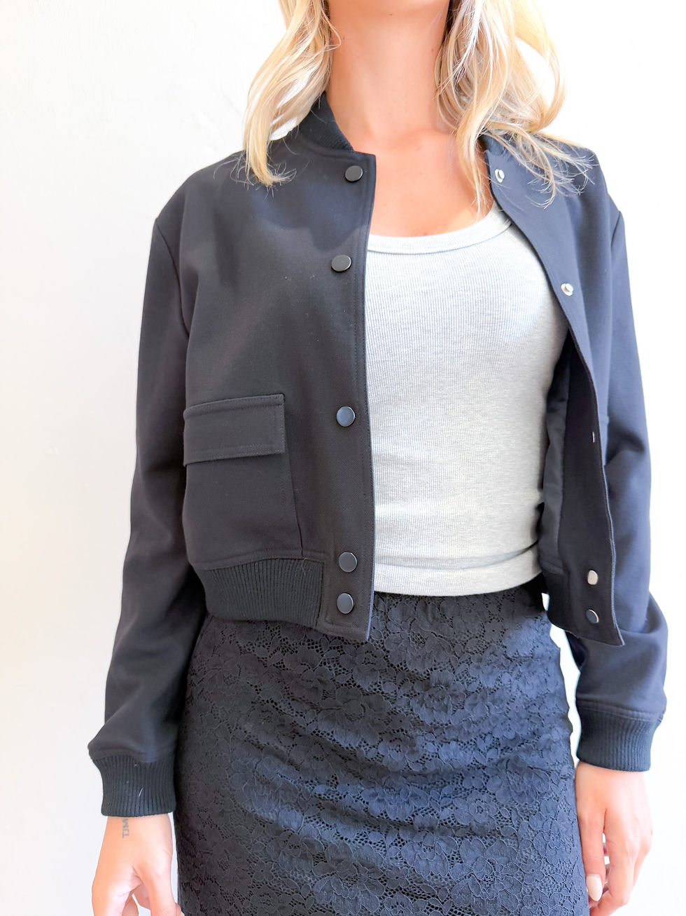 Thumbnail: Black Bomber Jacket