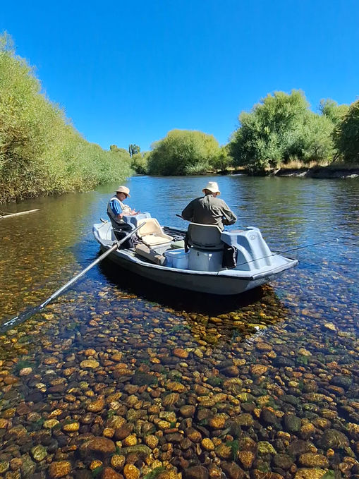 Friends drifting chimehuin river