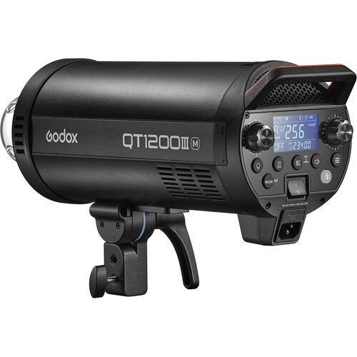 Godox QT1200II flash with visible flash tube