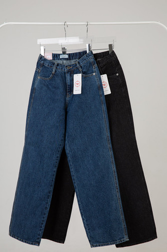 パンツ Andequal back slit curve denim pants back slit curve denim pants – andequal