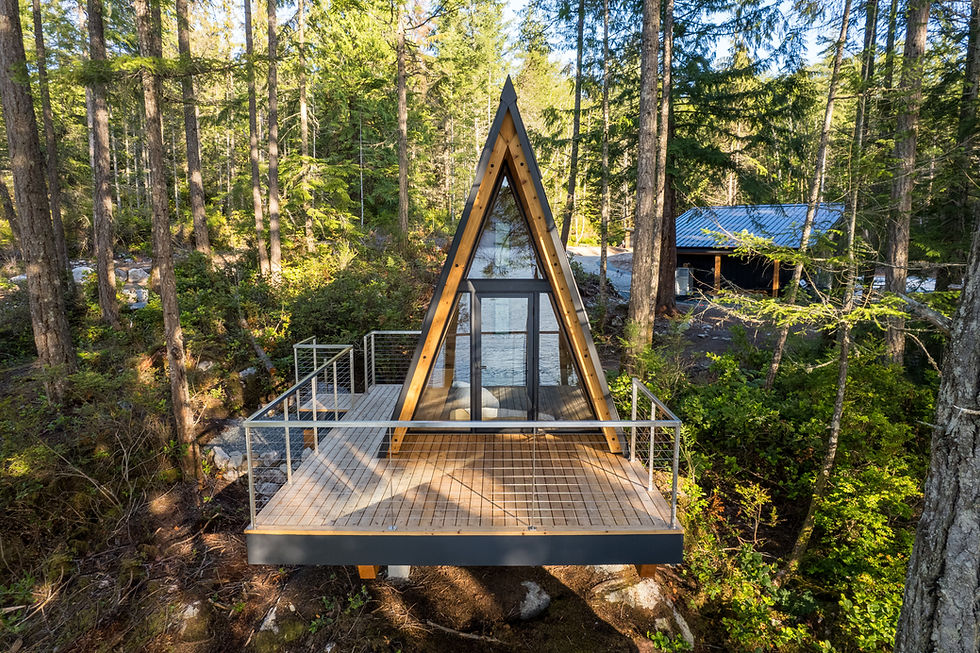 Hardy Island A-frame guest house