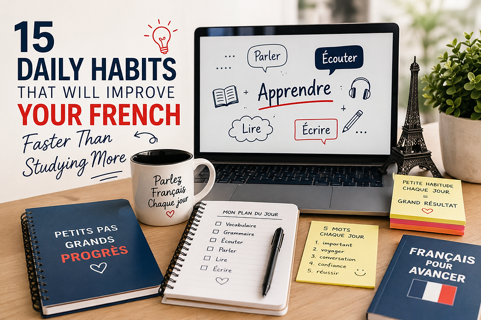 15 Daily French Habits That Will Help You Learn Faster