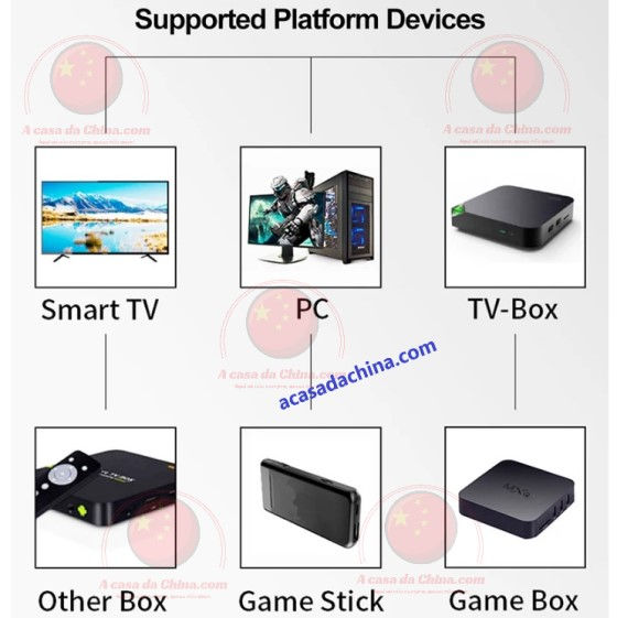 Miniatura: Controle sem fio TV, PC, Celular, TV Box