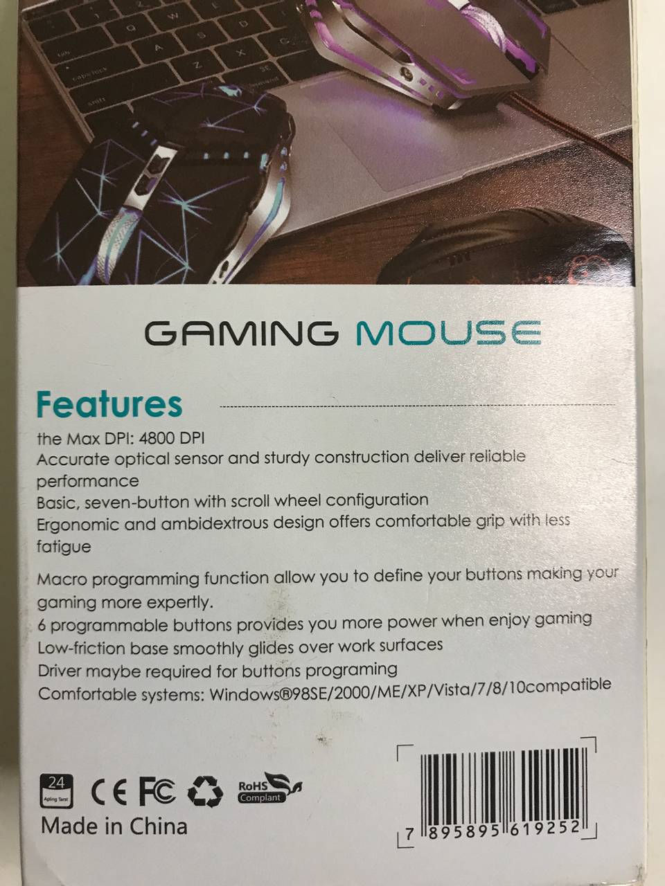 Miniatura: Mouse Gaming F9 Metálico com fio