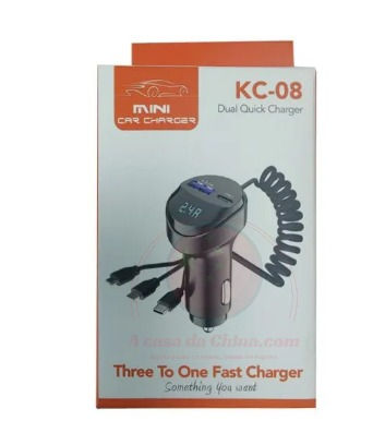 Miniatura: Carregador 12v Veicular 3em1 com cabo