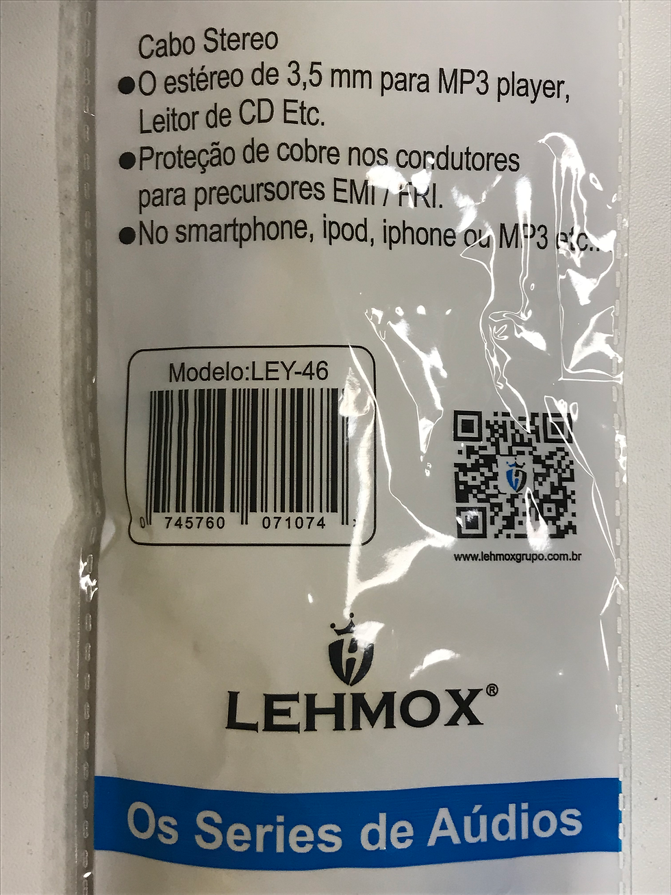 Miniatura: Cabo P2 x P2 LEHMOX espiral coloridos 