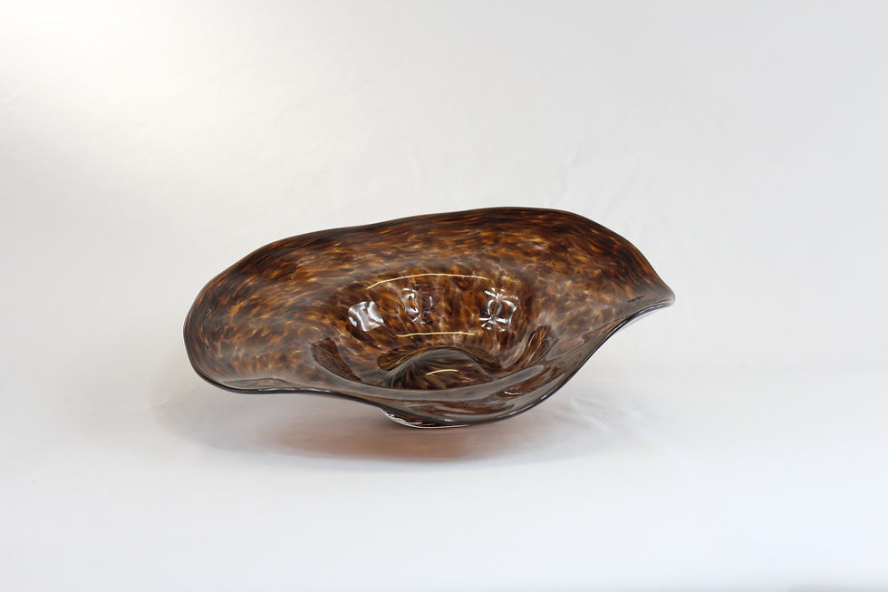 Tan and Black Platter