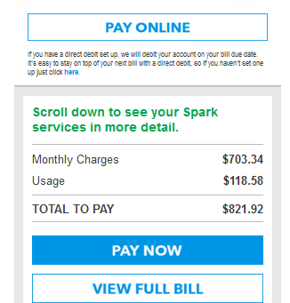Fake Spark Bill!!!!