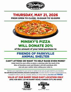 Minsky's Pizza Donation