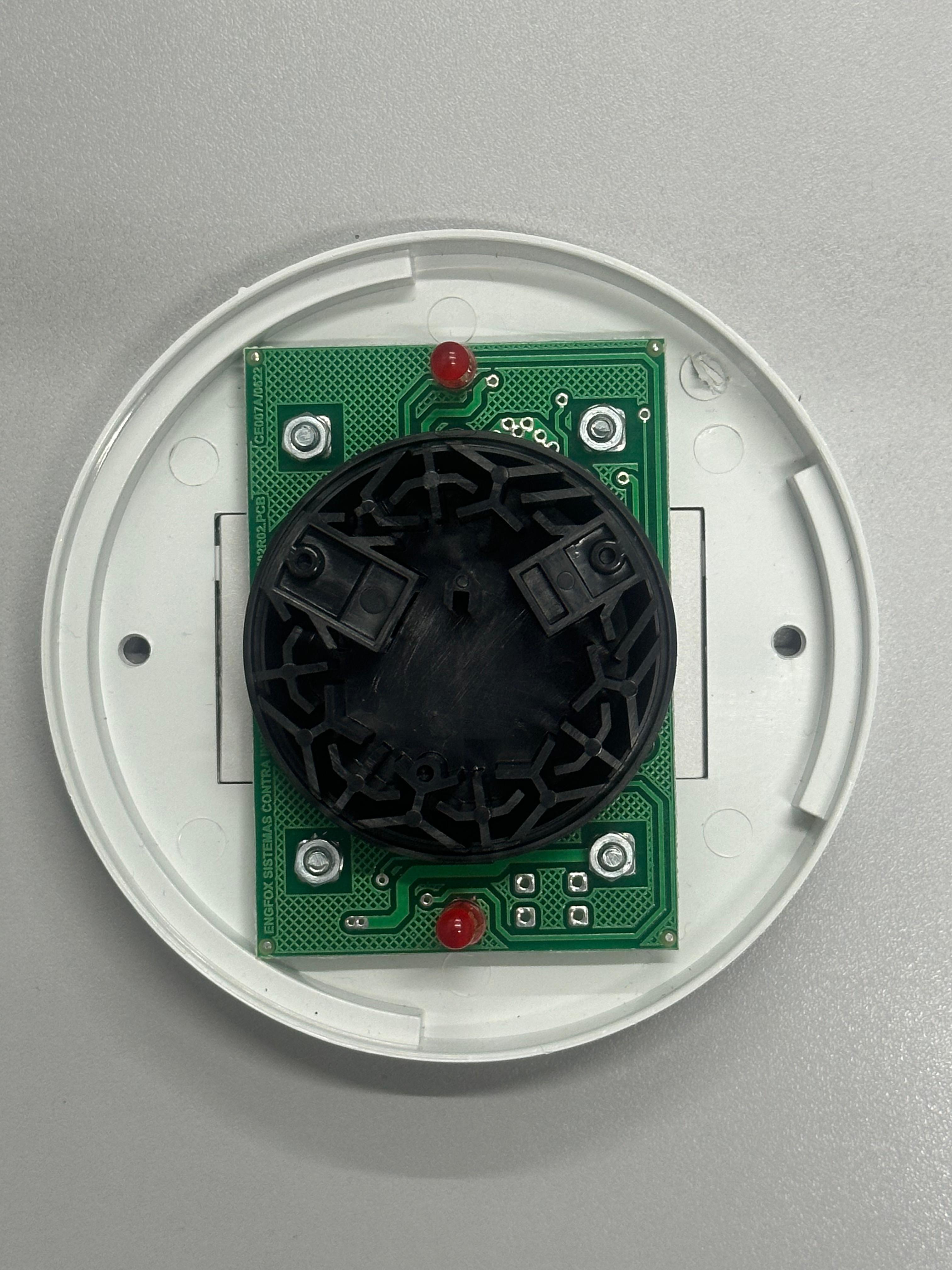 Sensores com a câmara plástica