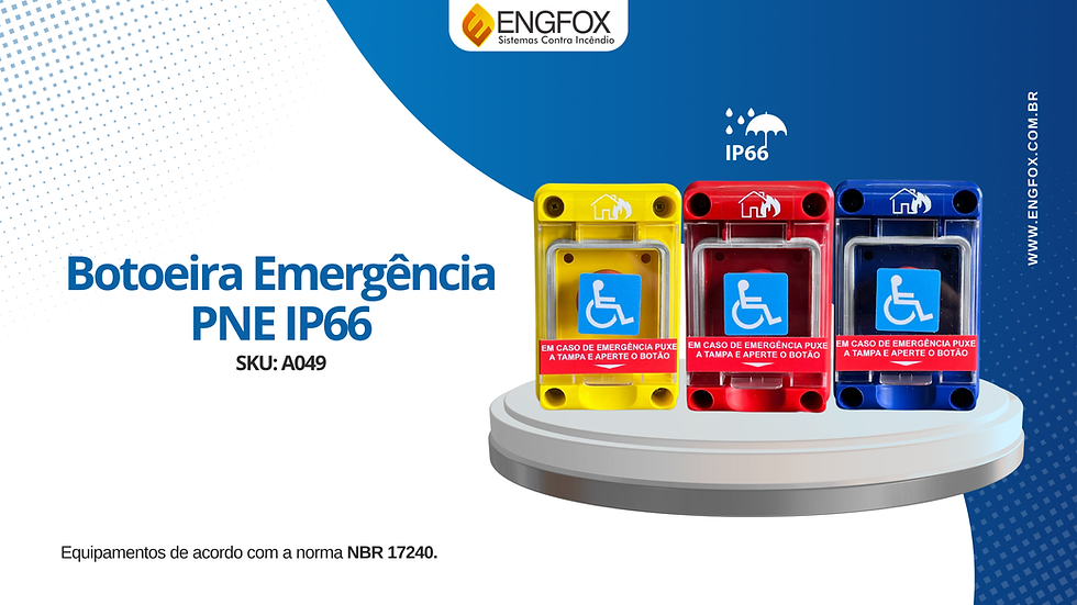 botoeira emergencia pne ip66
