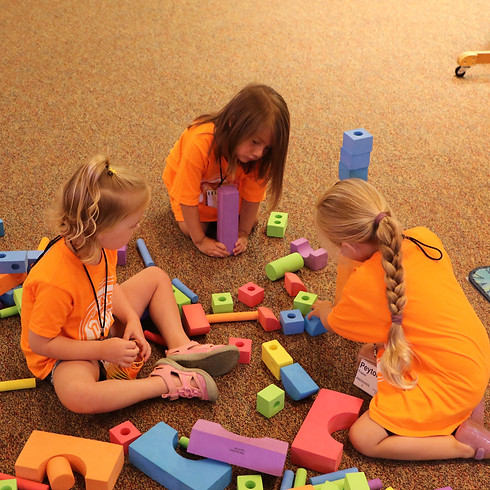 St. Luke kids playing during vacation bible school