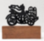 Image of a bicycle sculpture by Gilberto Aceves Navarro