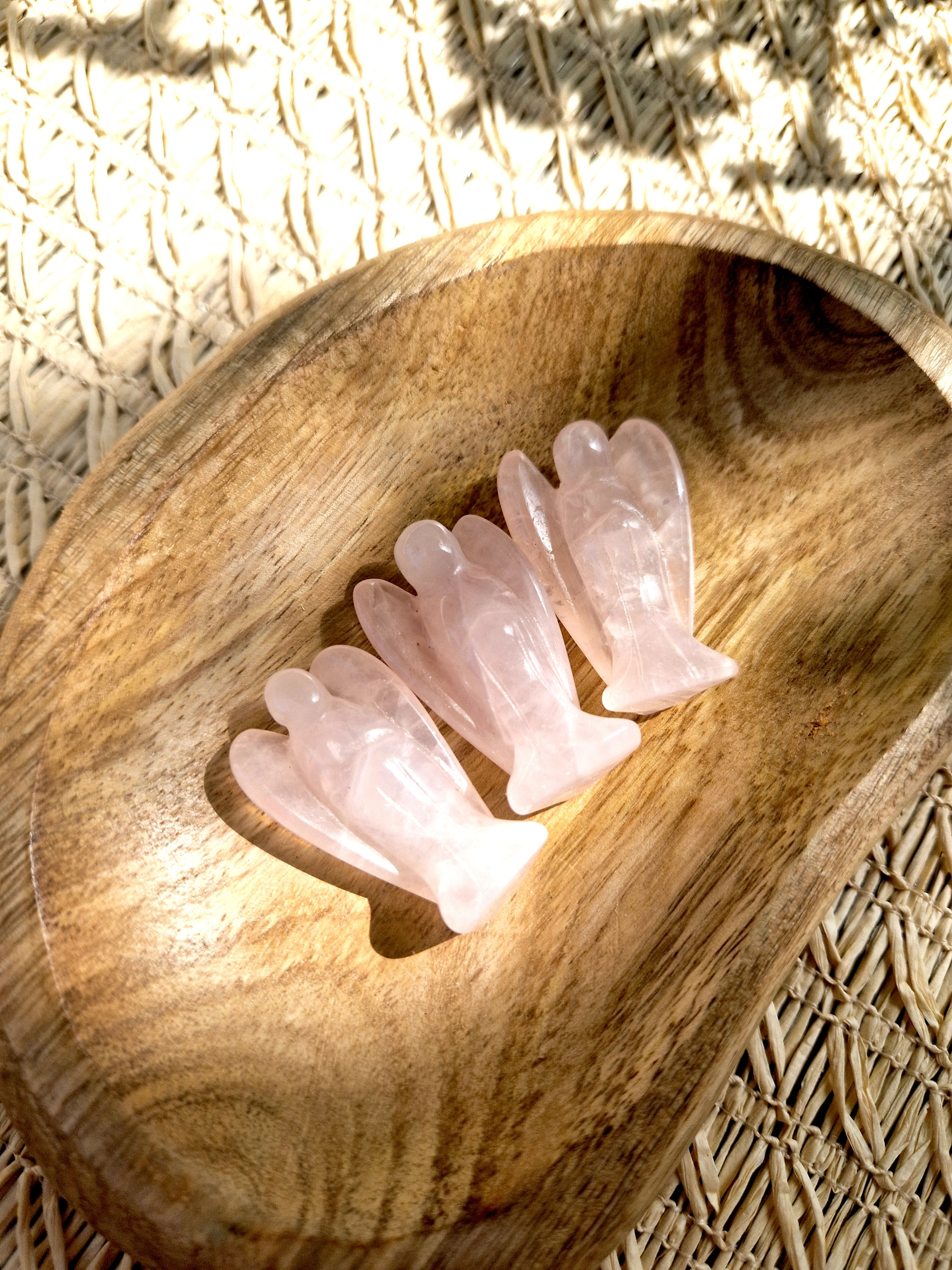 Engel rozenkwarts 4 cm