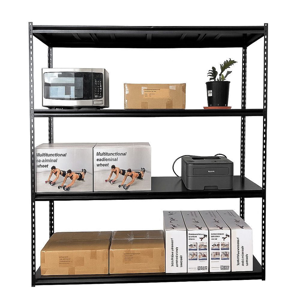 Boltless garage shelving