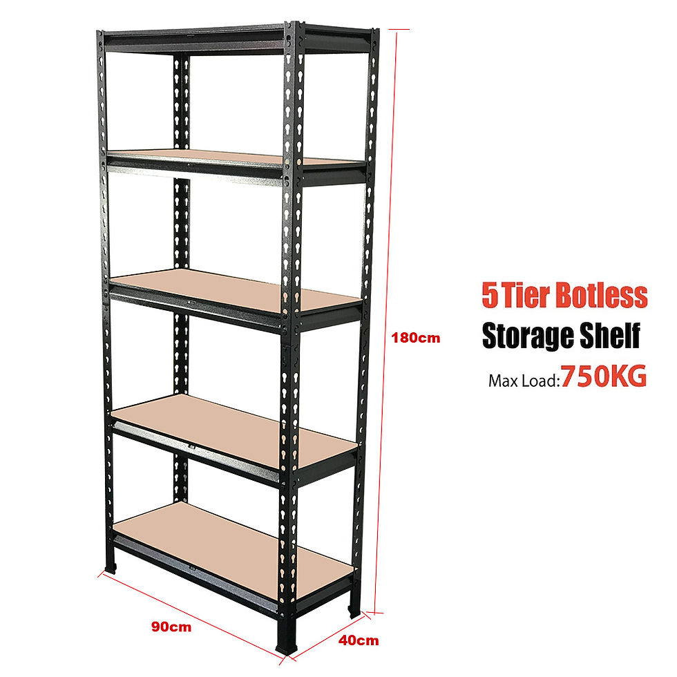 Thumbnail: garage racks side view