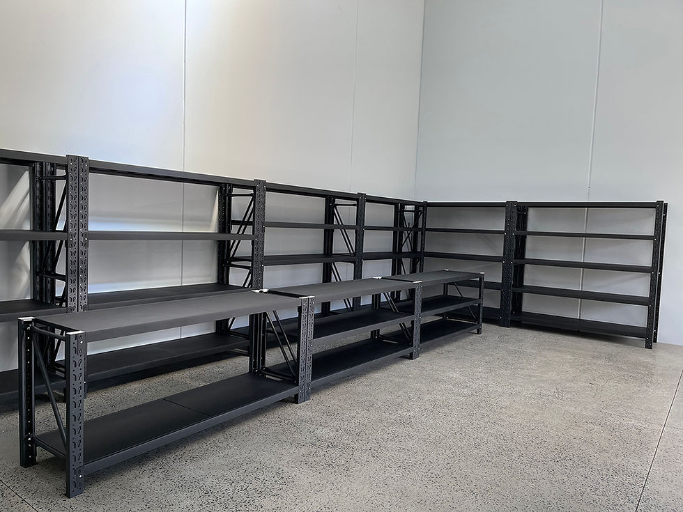 Thumbnail: Warehouse shelving racks Adelaide, industrial longspan shelving