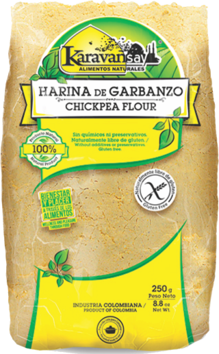 Harina de Garbanzo Bolsa transparente x 250 gr