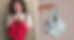 (lwft) woman holding a red furoshiki bag (right) furoshiki bag in minimalist pattern