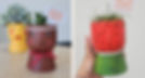 kits by food craft ceramic face planters
