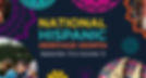 a banner inspired by hispanic elements. patterns, with hispanic people