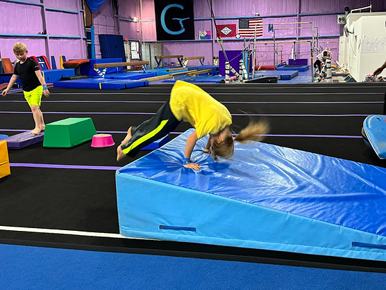 Ninja Class Student Somersaulting