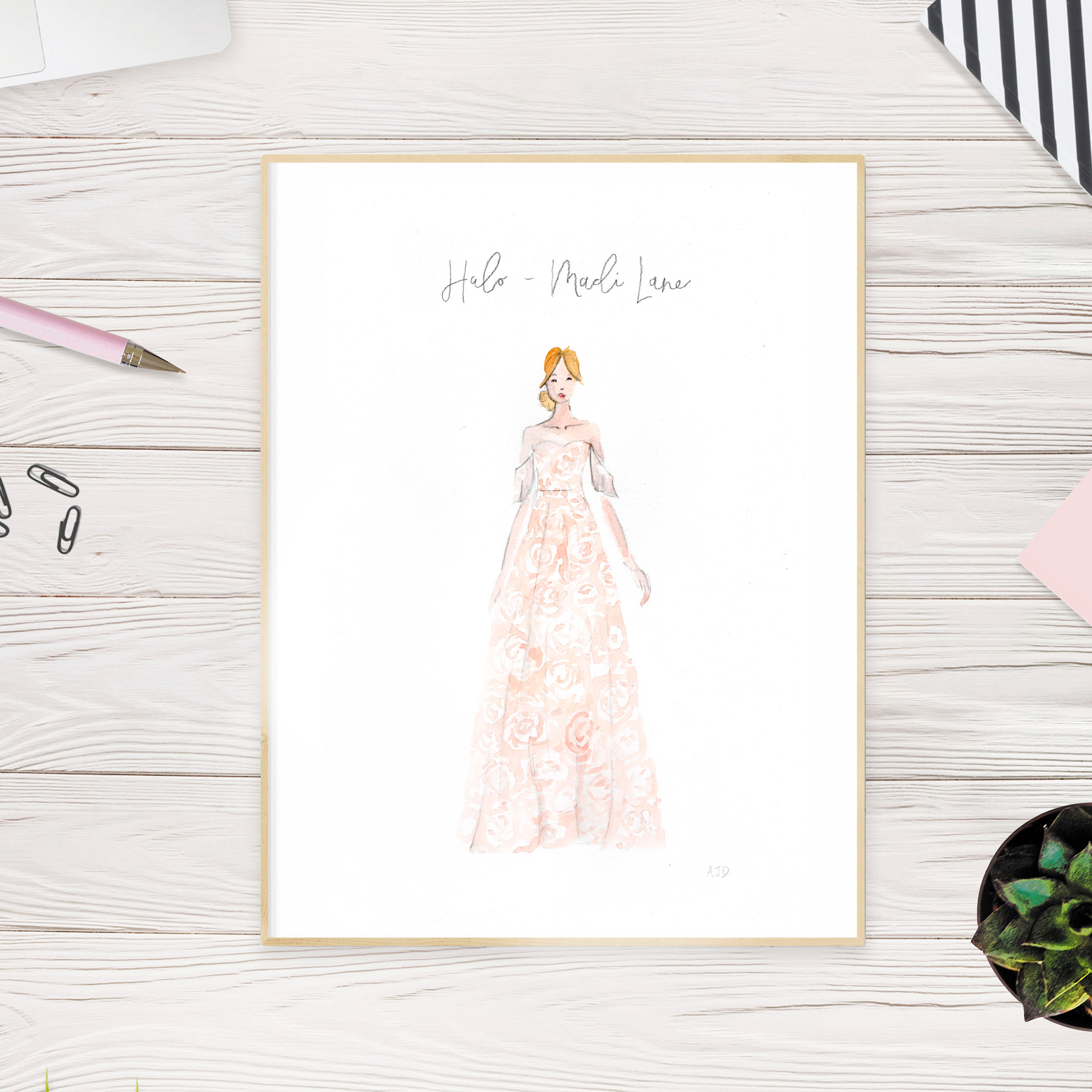 Wedding Dress Illustration