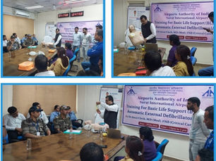 AED Training Session With Basic Life Support (BLS) For the Airport Authority of India, Surat