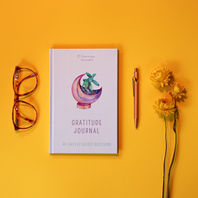 Bloemen, geel, pen, bril, boek