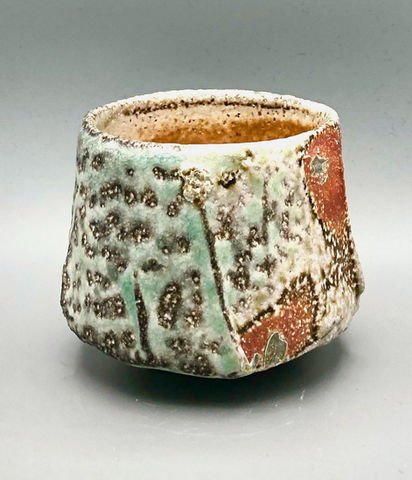 wabi-sabi, wabi-sabi yunomi, wabi sabi tea cup, soda fired, yunomi, soda fired, shino glaze,  water reduction cool down, ceramic tea cup, tea cup, Japanese style ceramics,