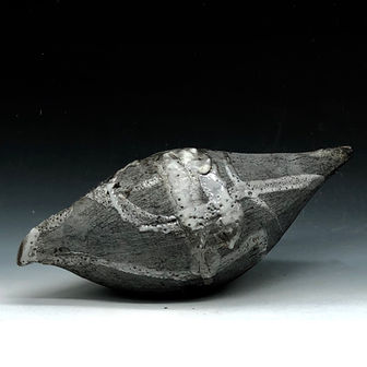 abstract bird form, ceramic bird, high fire raku, clay bird, abstract ceramic bird,