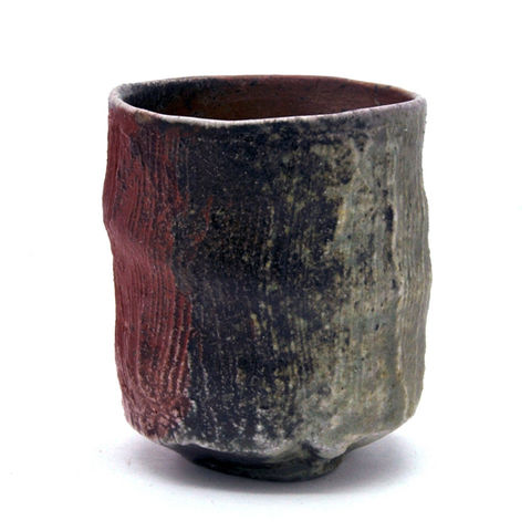 Woodfired yunomi  woodfired, wood fired, yunomi, teacup, anagama, natural wood ash glaze. wood fired teacup, ceramic teacup, wabi-sabi, wabi-sabi yunomi, wabi sabi tea cup, soda fired, yunomi, soda fired, shino glaze,  water reduction cool down, ceramic tea cup, tea cup, Japanese style ceramics,