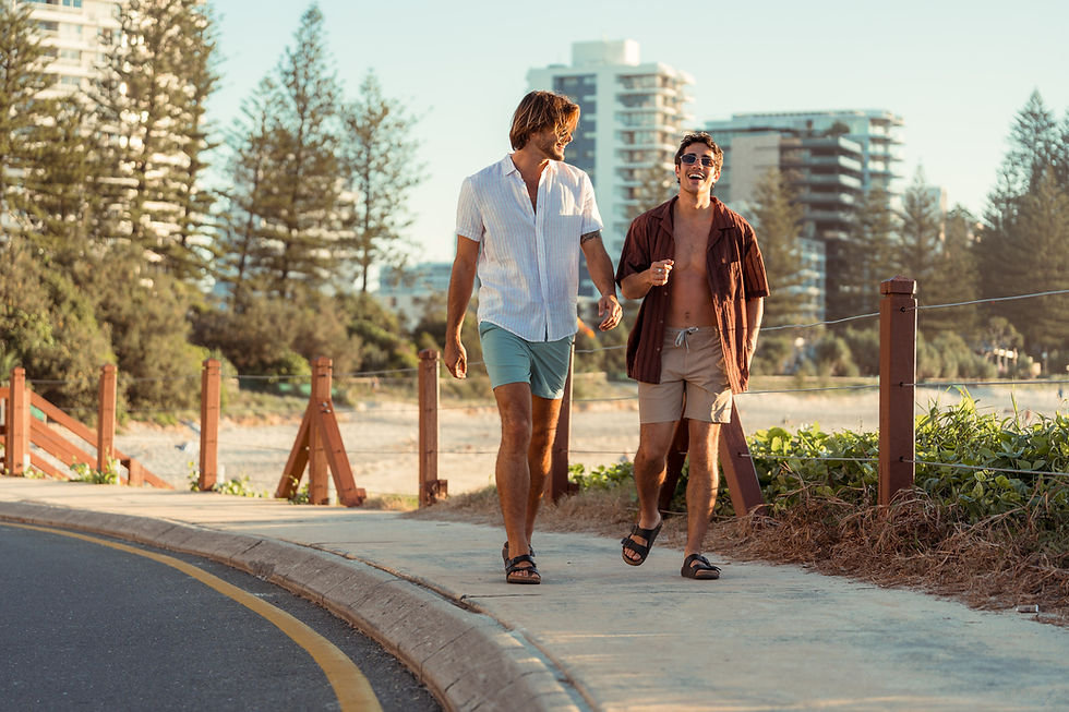 2025 Maamgic Male Swimwear Campaign shot by Velours Media on the Goldcoast at Coolangatta.
