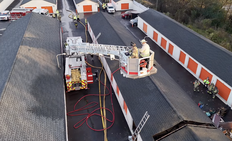Charlotte Fire Department at the scene. | Image: @charlottefire on Instagram