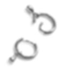 Thumbnail: LRB Sterling Silver Pierced Huggie Earrings