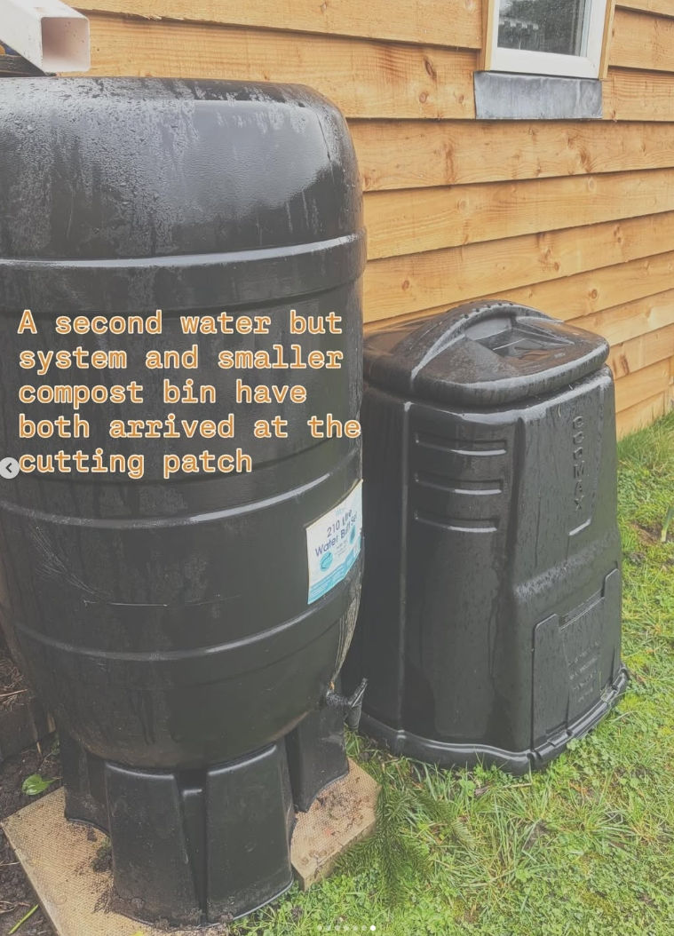 We separate our green waste and create as much compost as possible using homemade compost bins