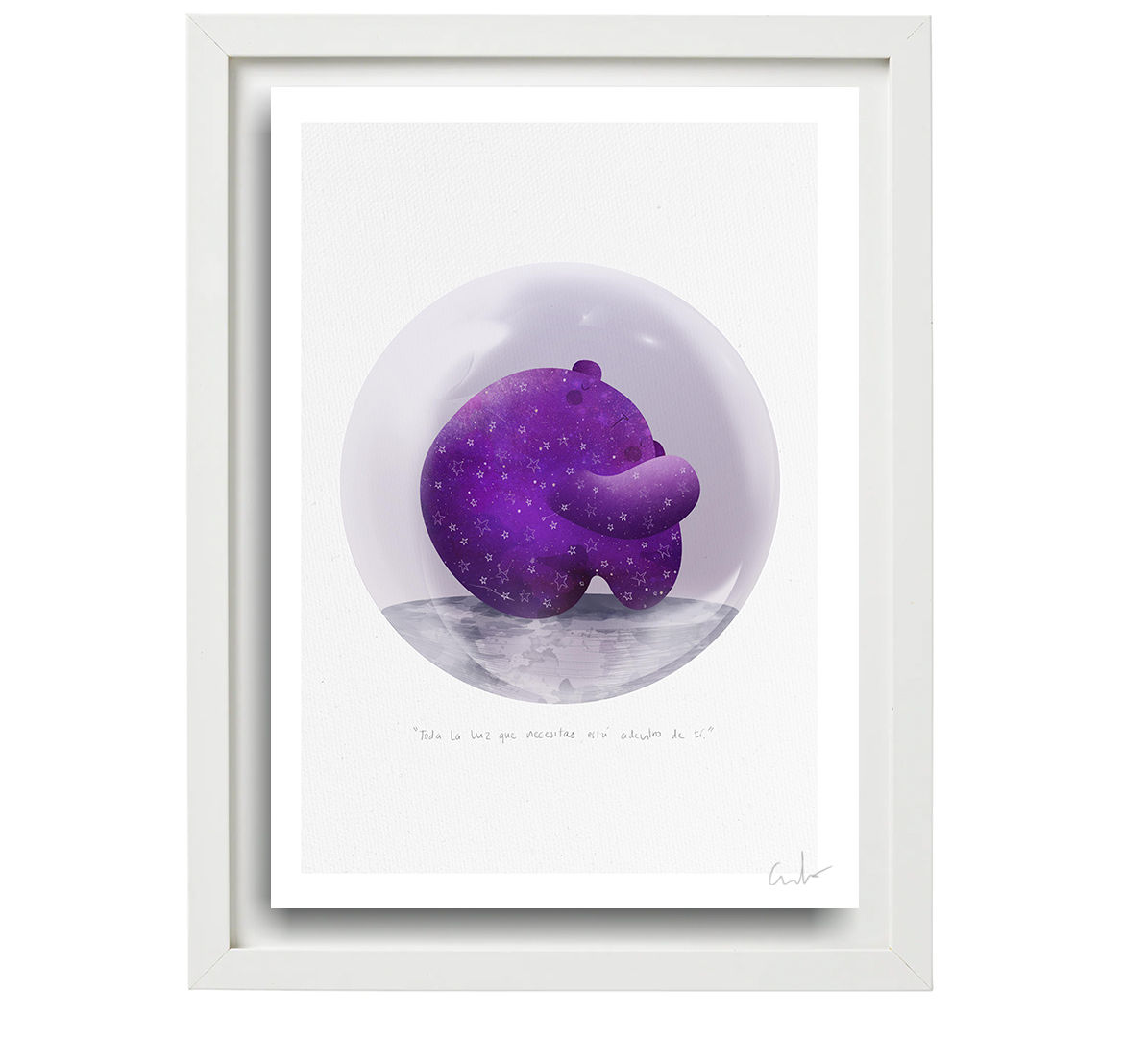 Grabado A4 Toda la luz - Colección Introspección