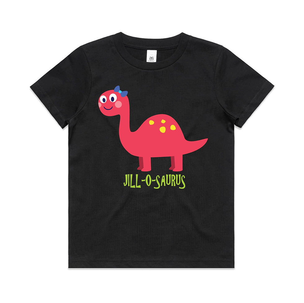 Thumbnail: Personalised Kid's Dinosaur T-shirt