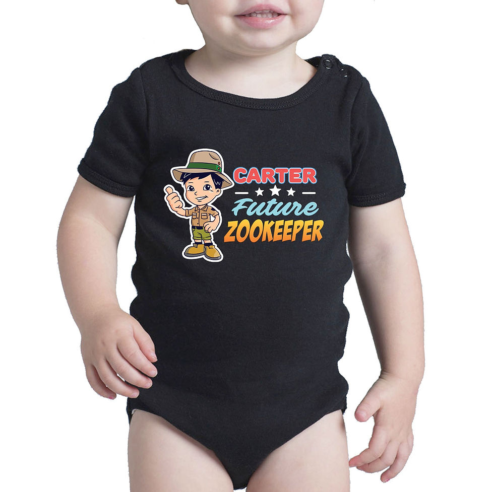 Thumbnail: Personalised Baby Onesies - Future Zookeeper