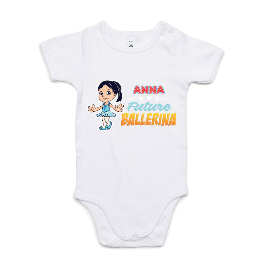 Thumbnail: Personalised Baby Onesies - Future Ballerina