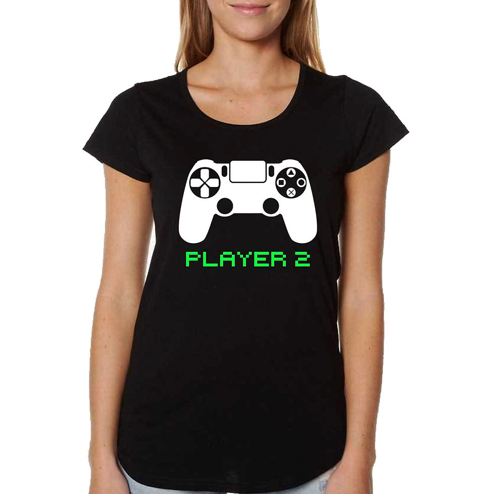 Thumbnail: Couple T-shirts - Player 1 & Player 2
